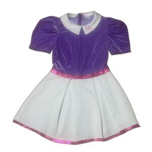 Disney Mickey & Friends Daisy Duck Purple Velvet Dress Girls Size S